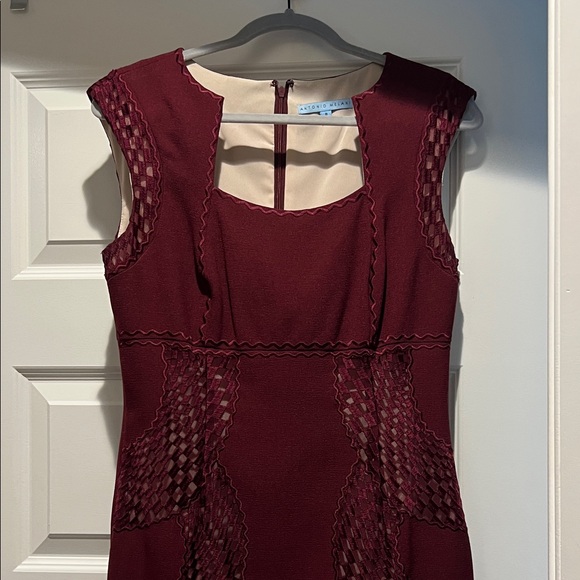 Elegant ANTONIO MELANI Burgundy Dress - Picture 2 of 2